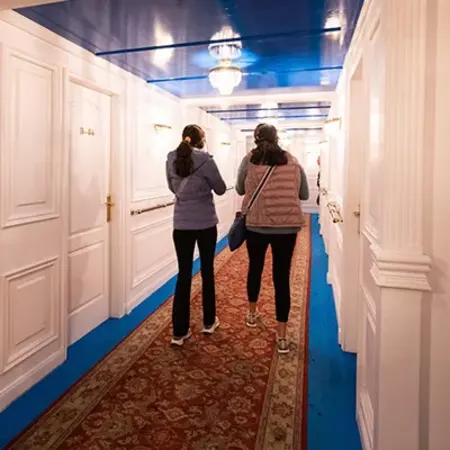 Personal belongings of the Titanic passengers at Titanic: The Exhibit in NYC